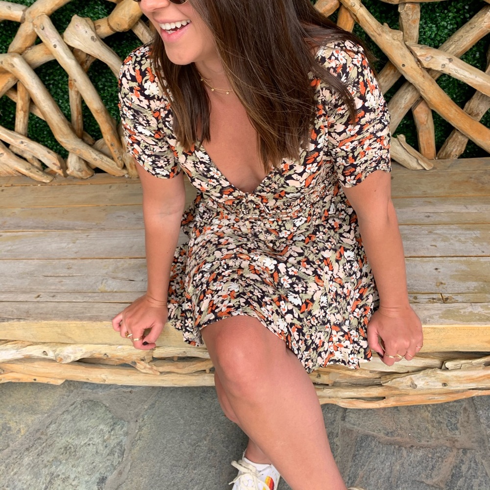 Free People Floral Mini Dress